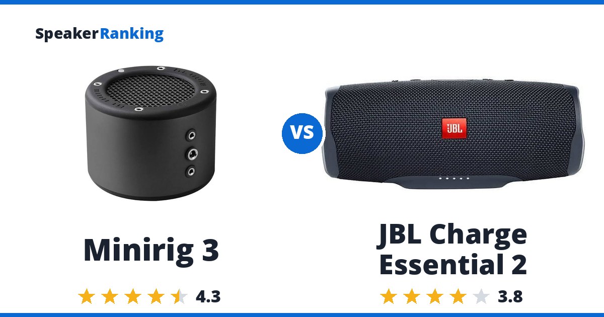 Minirig 3 vs JBL Charge Essential 2