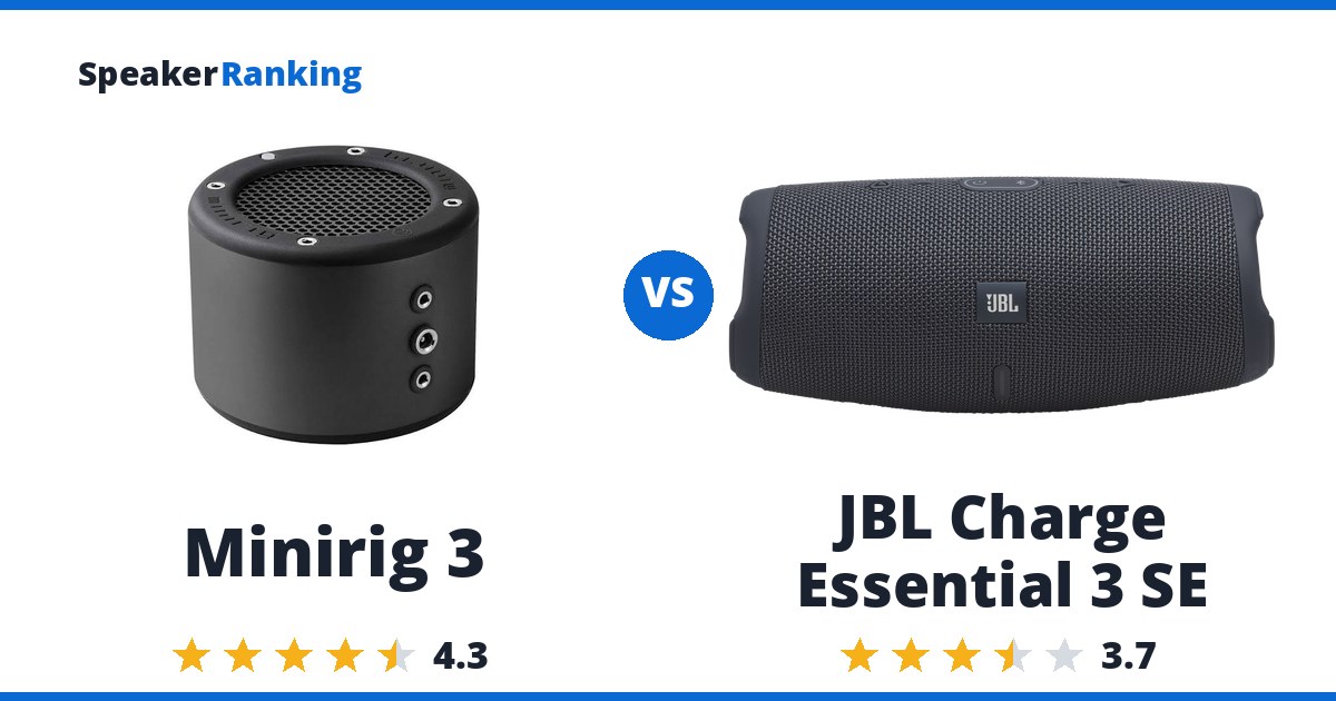 Minirig 3 vs JBL Charge Essential 3 SE