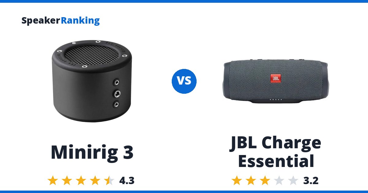 Minirig 3 vs JBL Charge Essential
