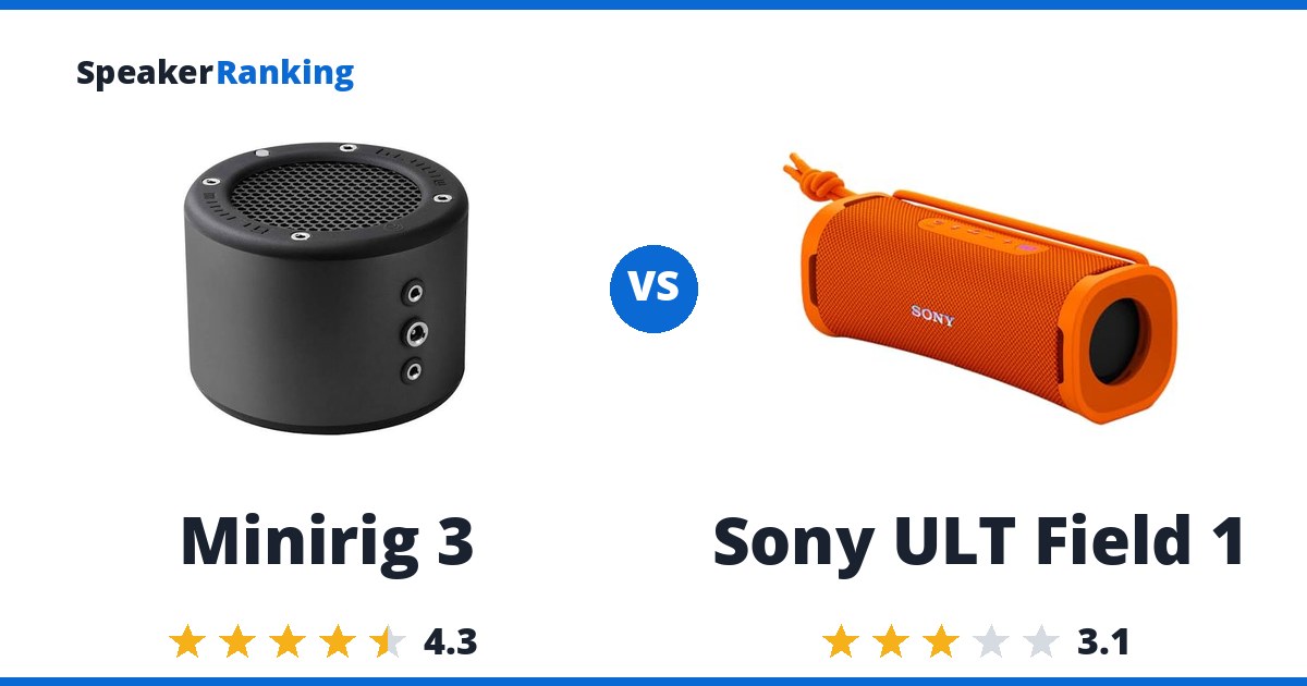 Minirig 3 vs Sony ULT Field 1