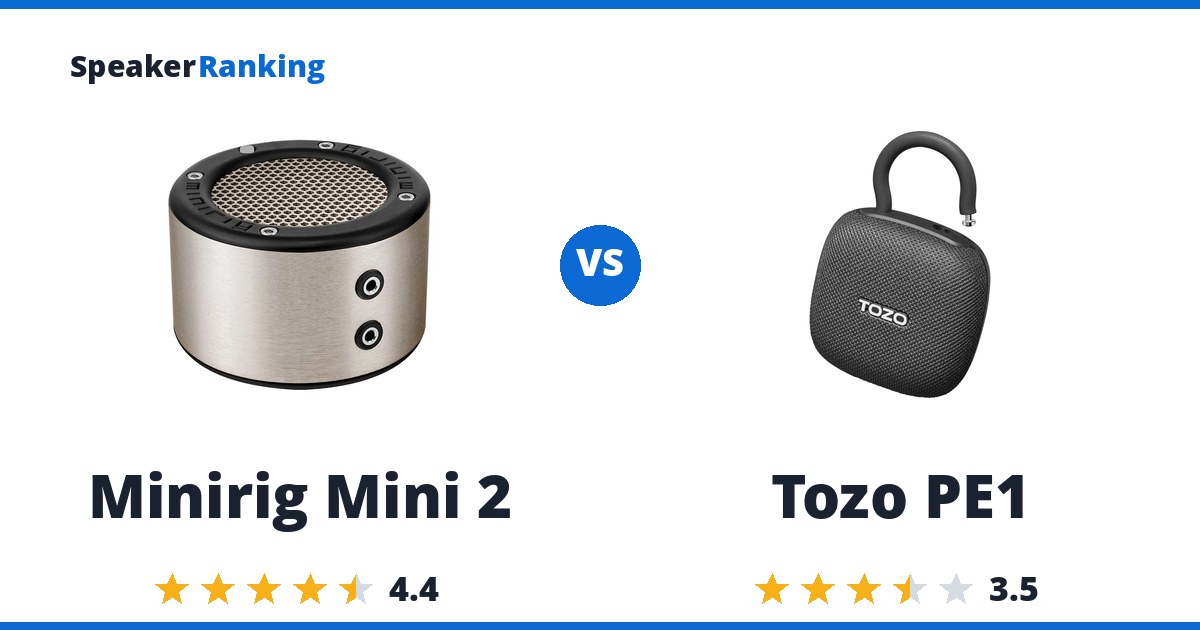 Minirig Mini 2 vs Tozo PE1