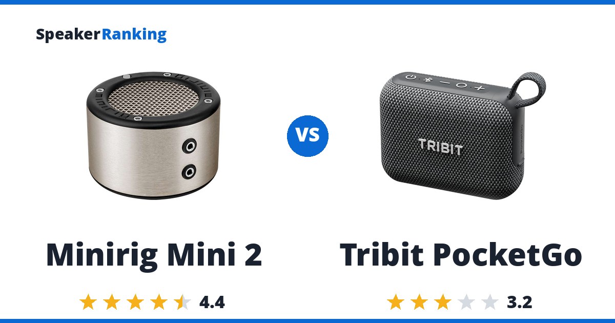 Minirig Mini 2 vs Tribit PocketGo