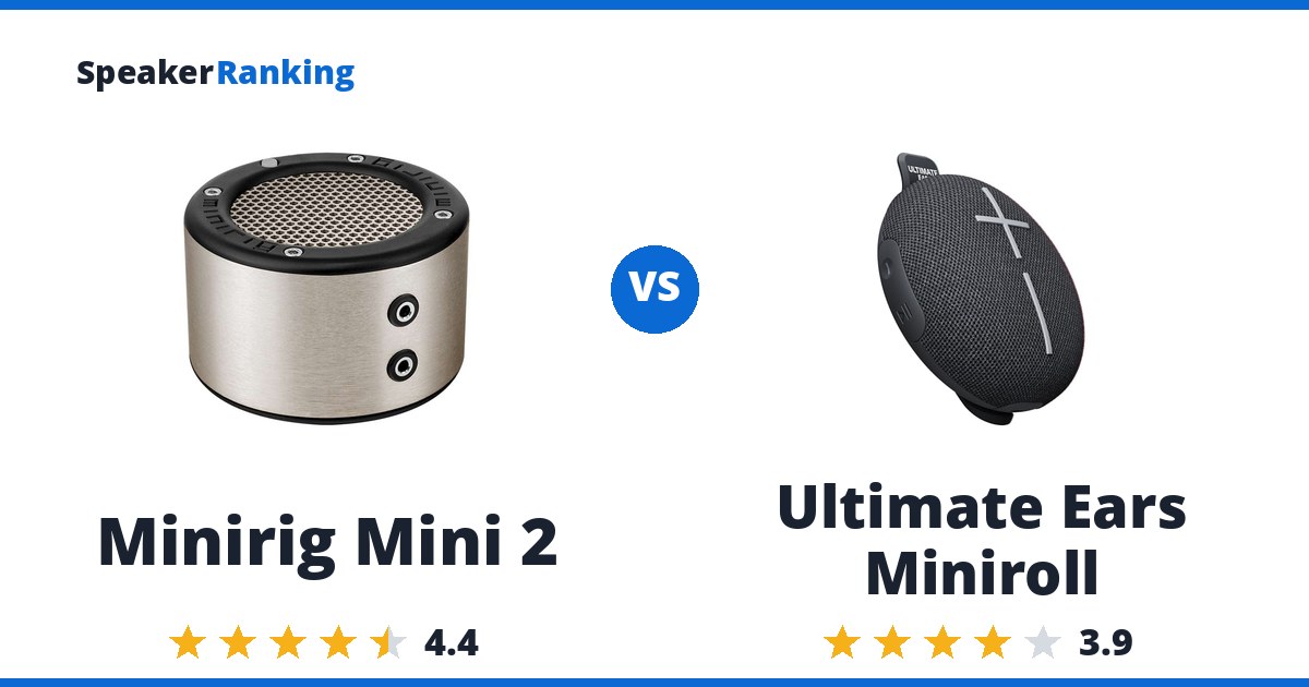 Minirig Mini 2 vs Ultimate Ears Miniroll
