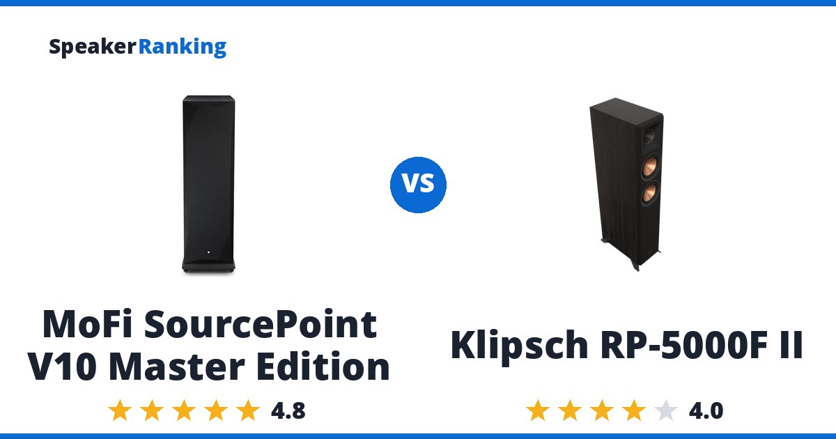 MoFi SourcePoint V10 Master Edition vs Klipsch RP-5000F II