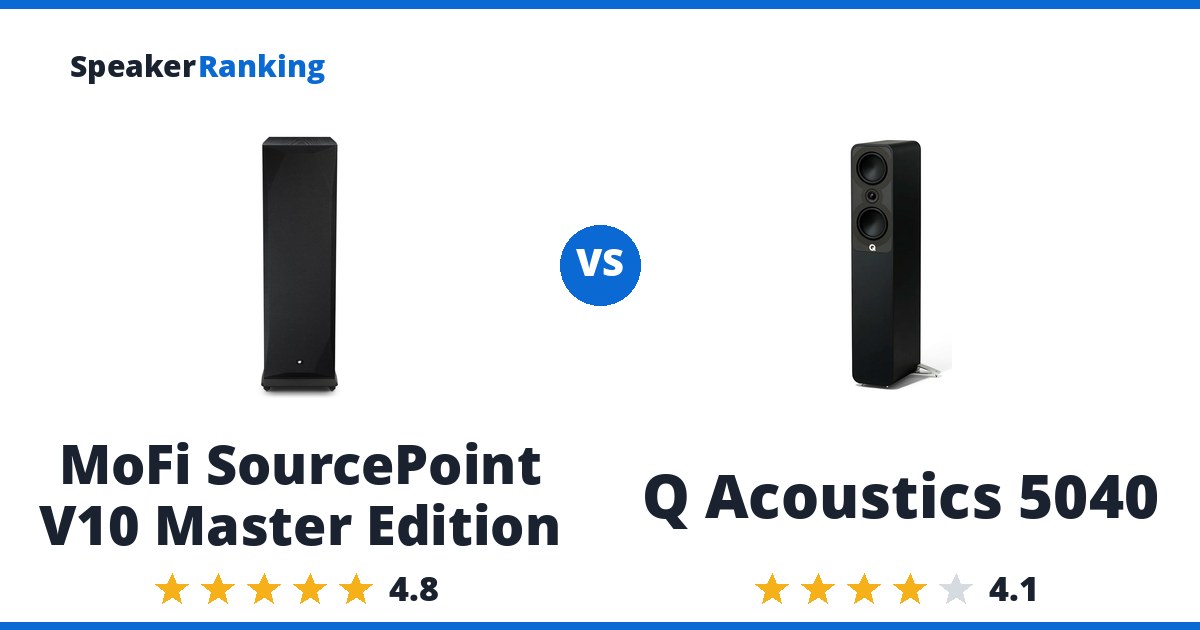 MoFi SourcePoint V10 Master Edition vs Q Acoustics 5040