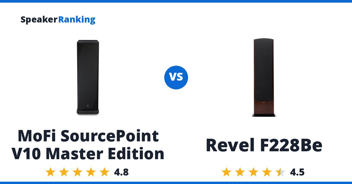 MoFi SourcePoint V10 Master Edition vs Revel F228Be