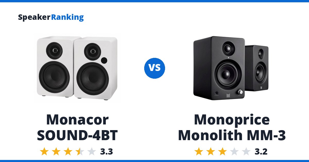 Monacor SOUND-4BT vs Monoprice Monolith MM-3