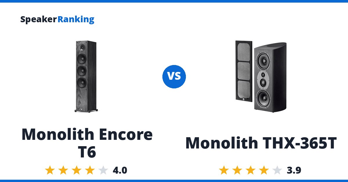 Monolith Encore T6 vs Monolith THX-365T