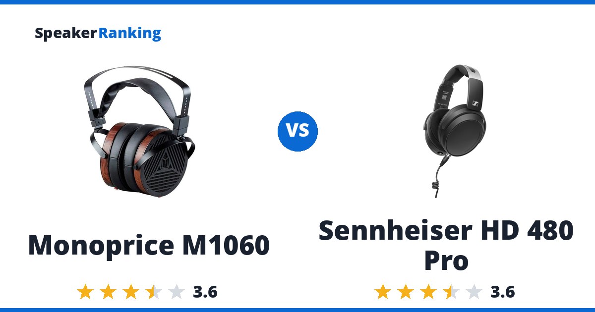 Monoprice M1060 vs Sennheiser HD 480 Pro