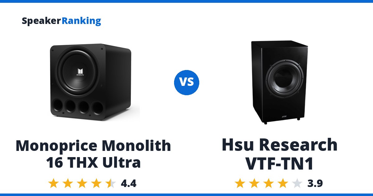 Monoprice Monolith 16 THX Ultra vs Hsu Research VTF-TN1