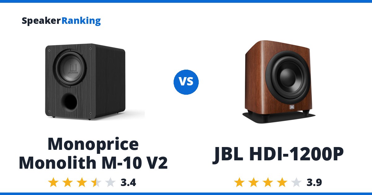 Monoprice Monolith M-10 V2 vs JBL HDI-1200P