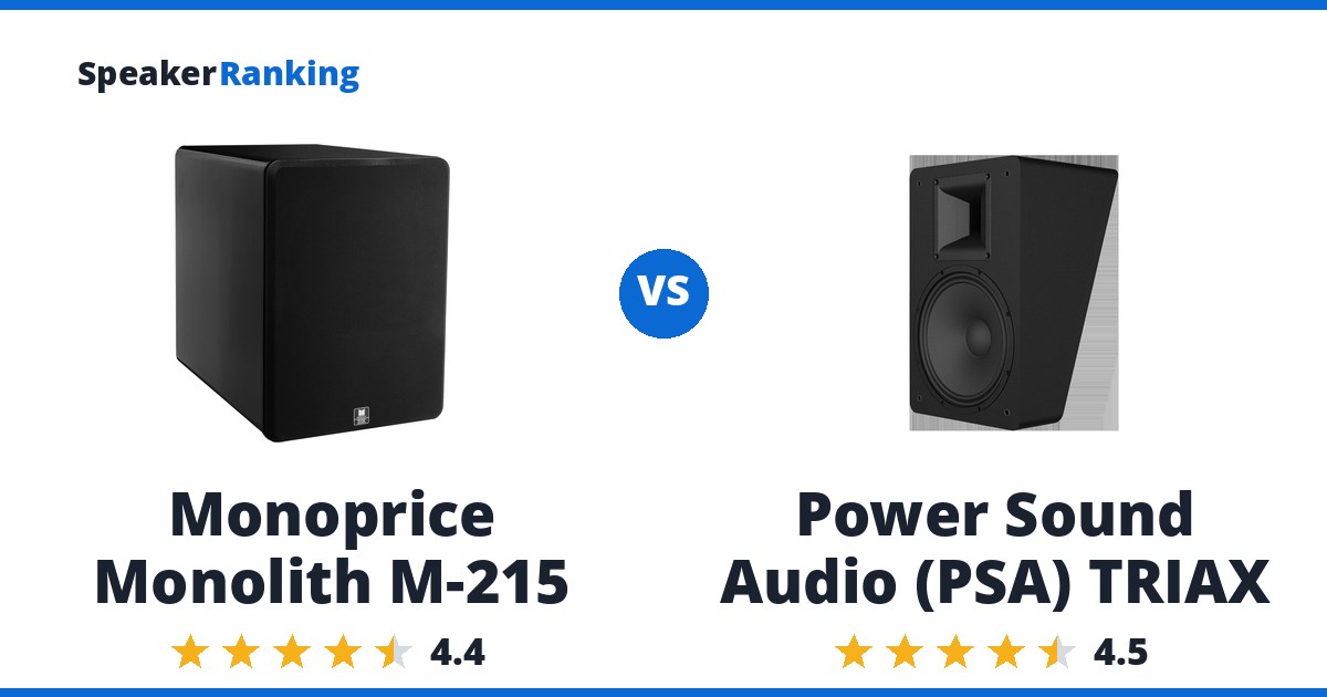 Monoprice Monolith M-215 vs Power Sound Audio (PSA) TRIAX