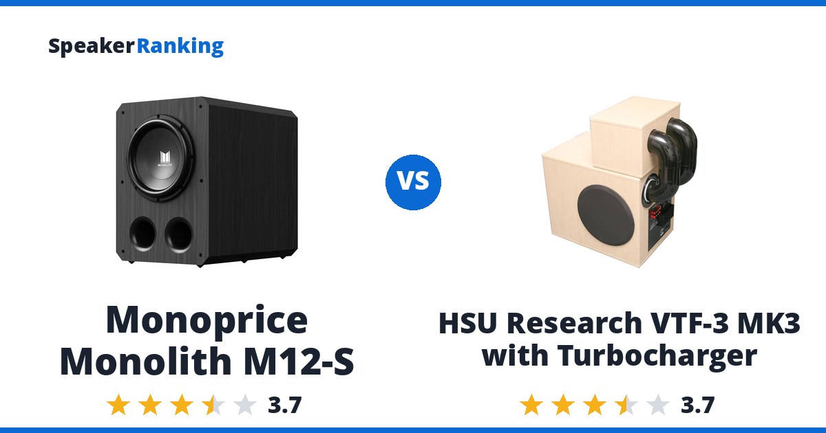 Monoprice Monolith M12-S vs HSU Research VTF-3 MK3 with Turbocharger