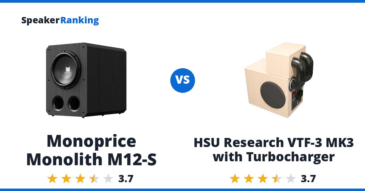 Monoprice Monolith M12-S vs HSU Research VTF-3 MK3 with Turbocharger