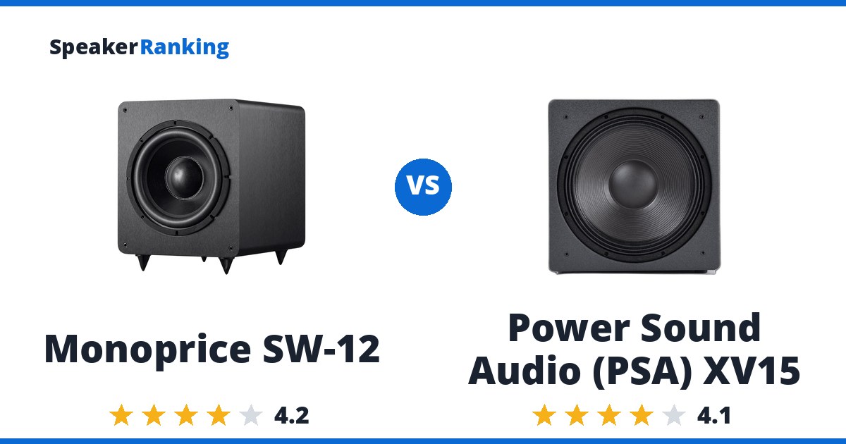 Monoprice SW-12 vs Power Sound Audio (PSA) XV15