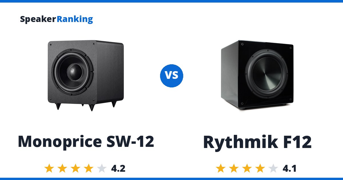 Monoprice SW-12 vs Rythmik F12