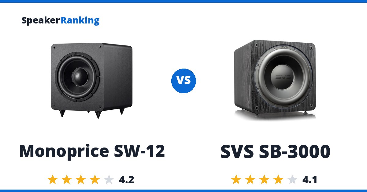 Monoprice SW-12 vs SVS SB-3000