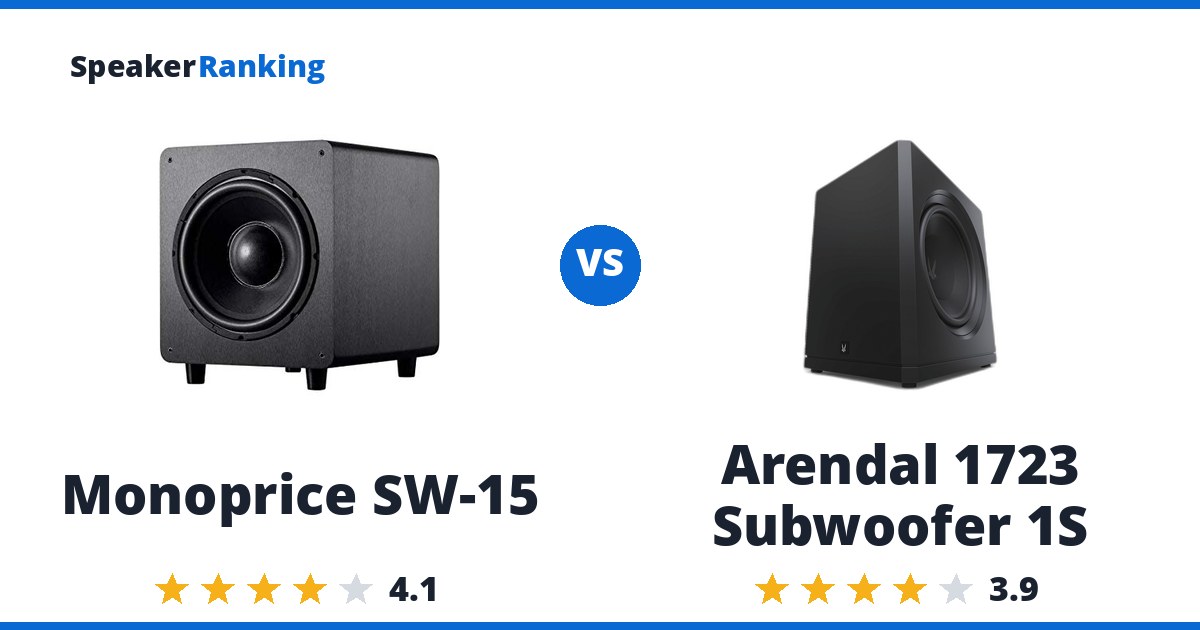 Monoprice SW-15 vs Arendal 1723 Subwoofer 1S