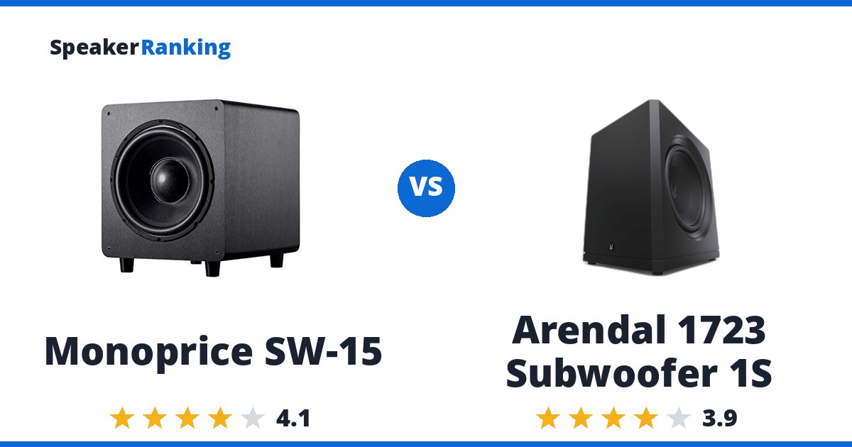 Monoprice SW-15 vs Arendal 1723 Subwoofer 1S