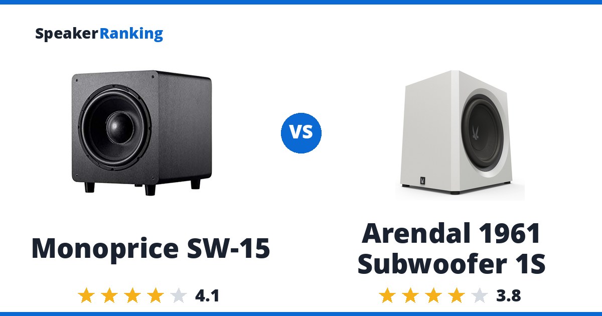 Monoprice SW-15 vs Arendal 1961 Subwoofer 1S