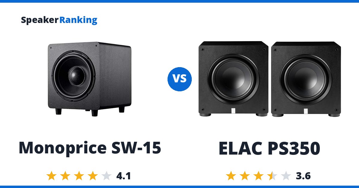 Monoprice SW-15 vs ELAC PS350