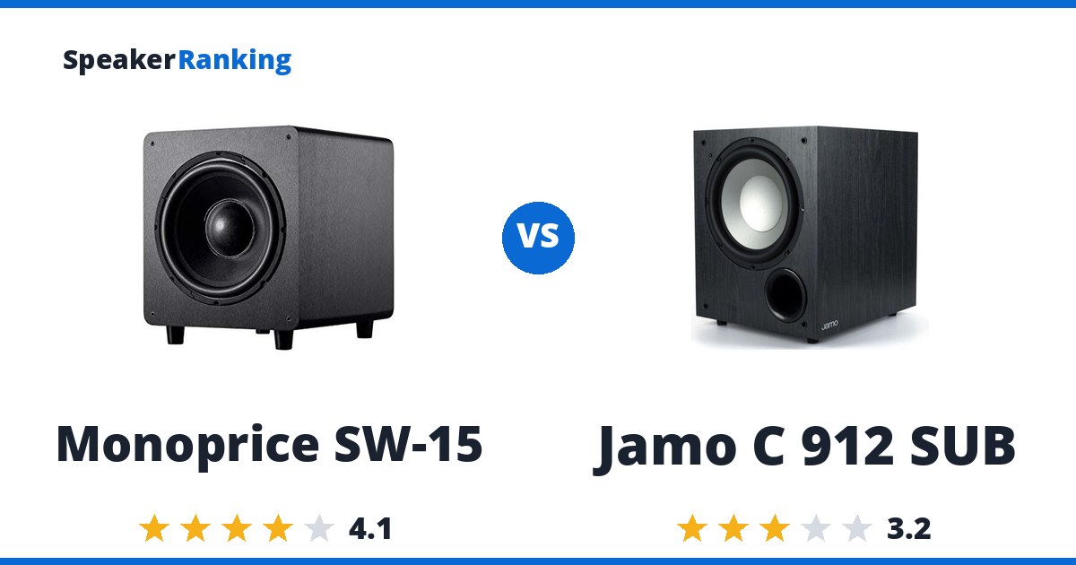 Monoprice SW-15 vs Jamo C 912 SUB