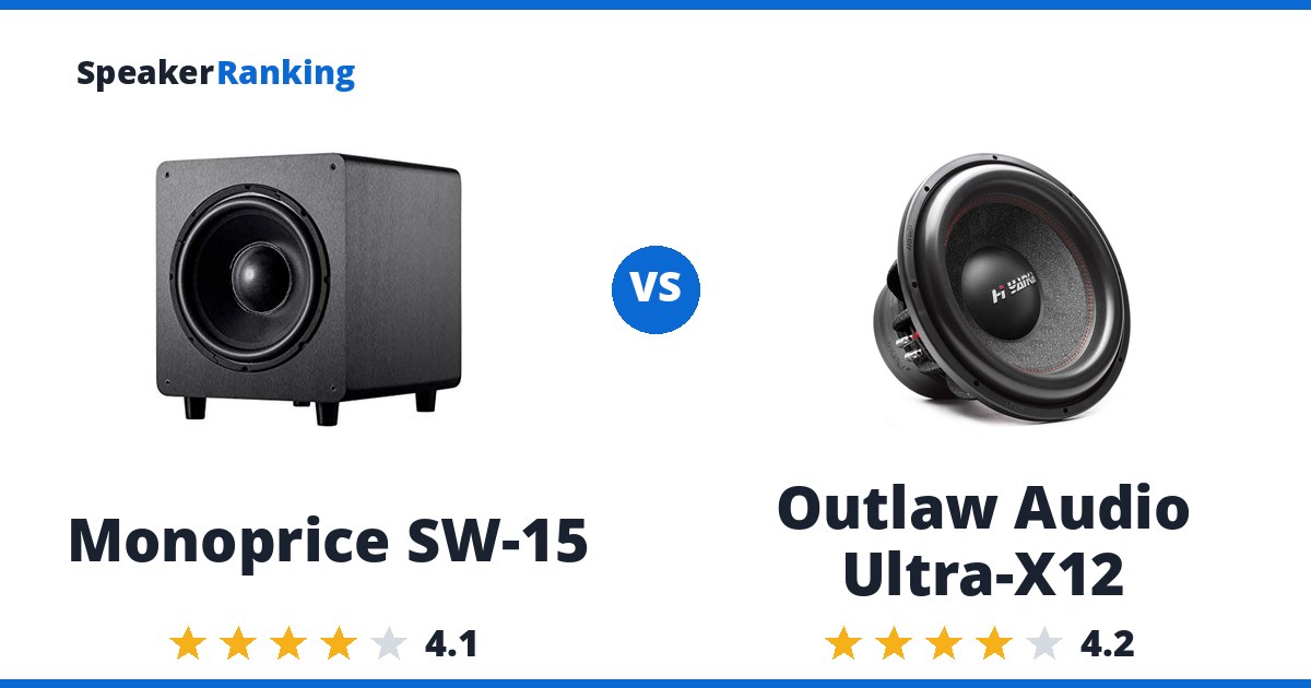 Monoprice SW-15 vs Outlaw Audio Ultra-X12