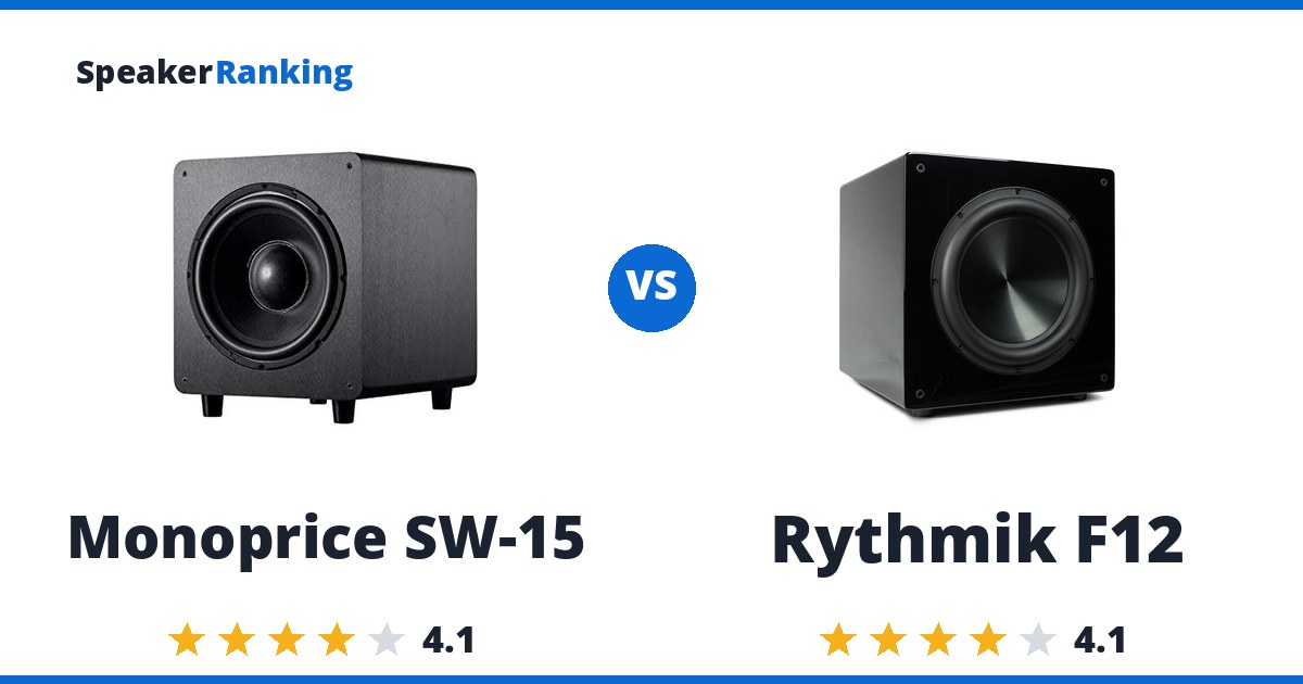 Monoprice SW-15 vs Rythmik F12