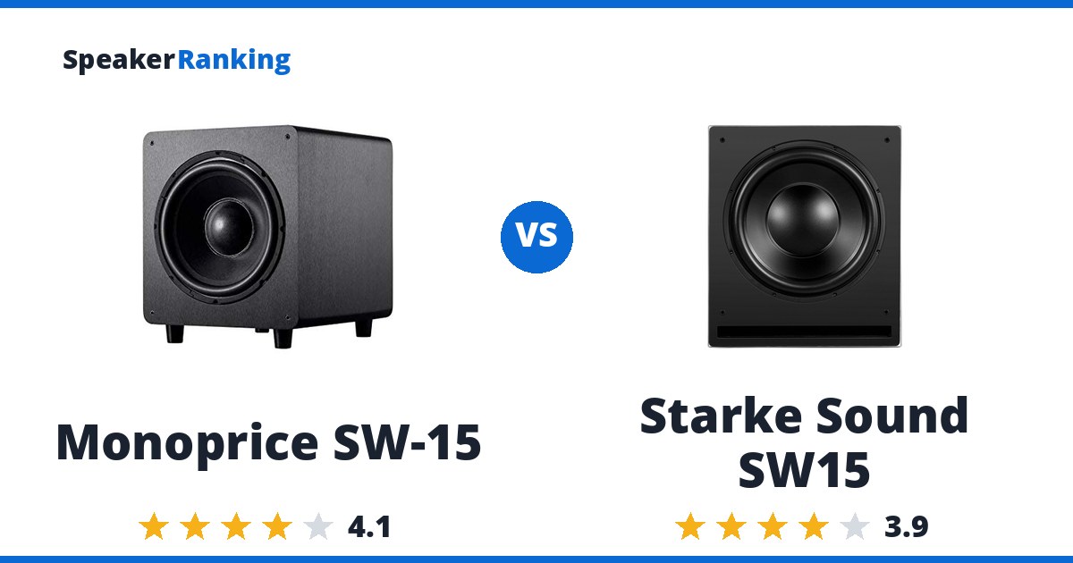 Monoprice SW-15 vs Starke Sound SW15