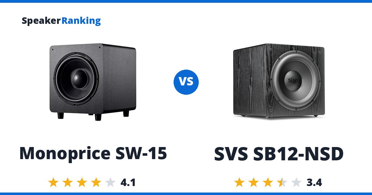 Monoprice SW-15 vs SVS SB12-NSD