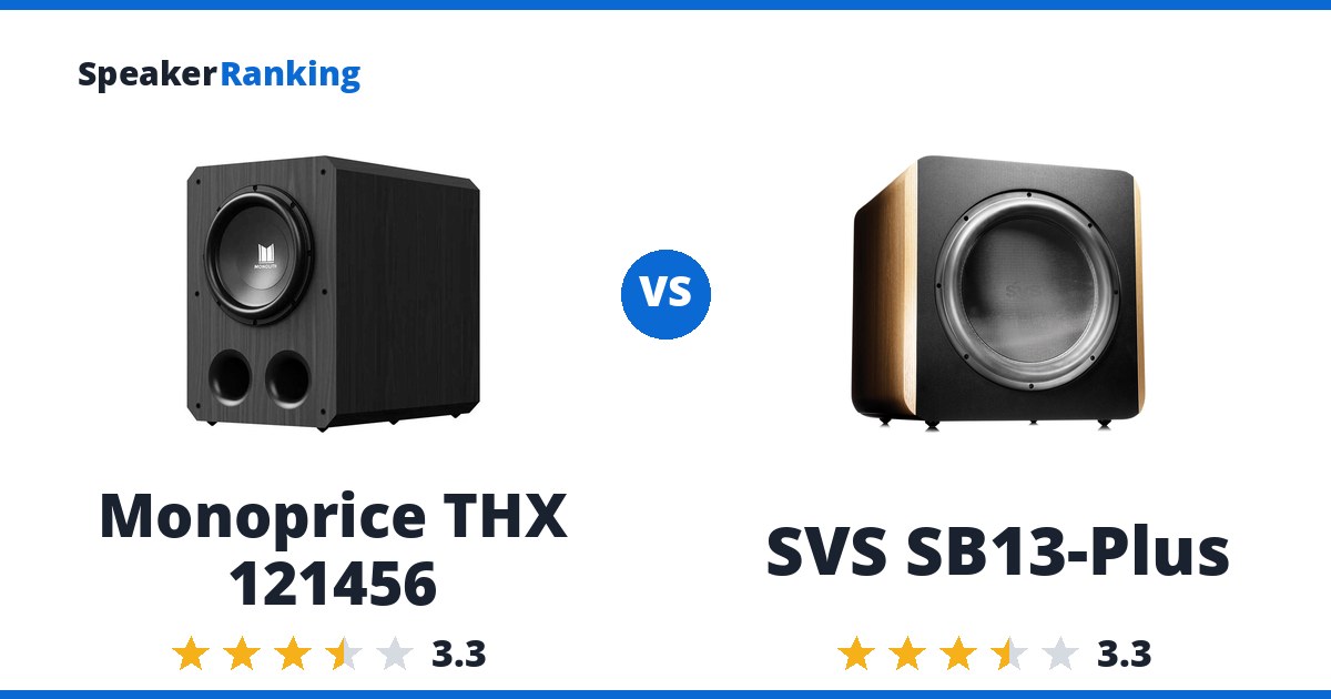 Monoprice THX 121456 vs SVS SB13-Plus