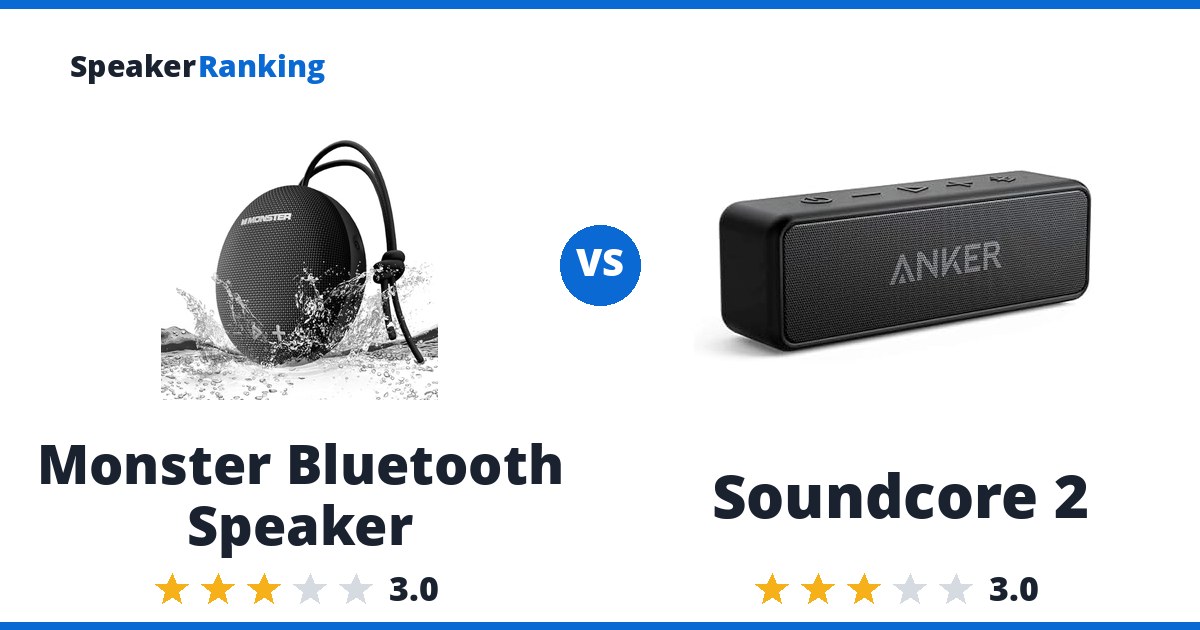Monster Bluetooth Speaker vs Soundcore 2