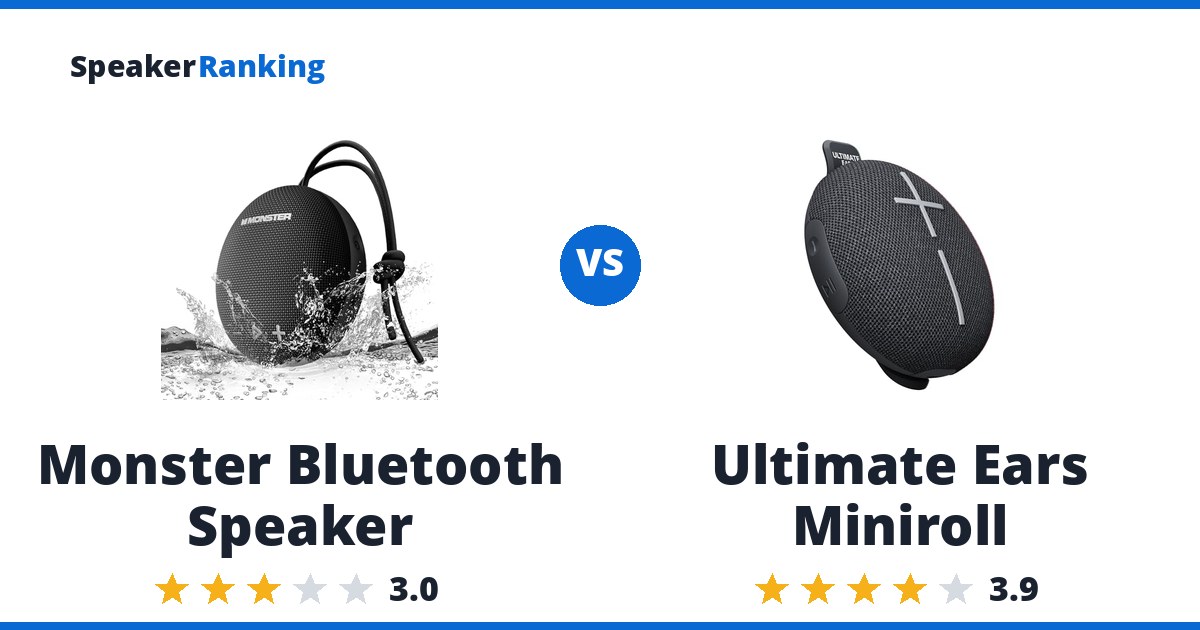 Monster Bluetooth Speaker vs Ultimate Ears Miniroll