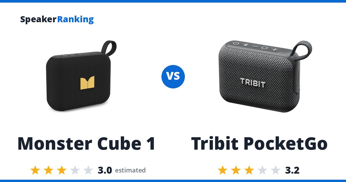 Monster Cube 1 vs Tribit PocketGo