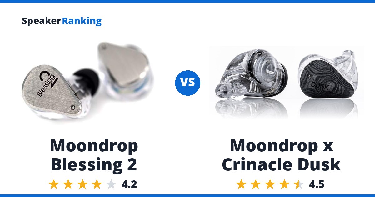 Moondrop Blessing 2 vs Moondrop x Crinacle Dusk