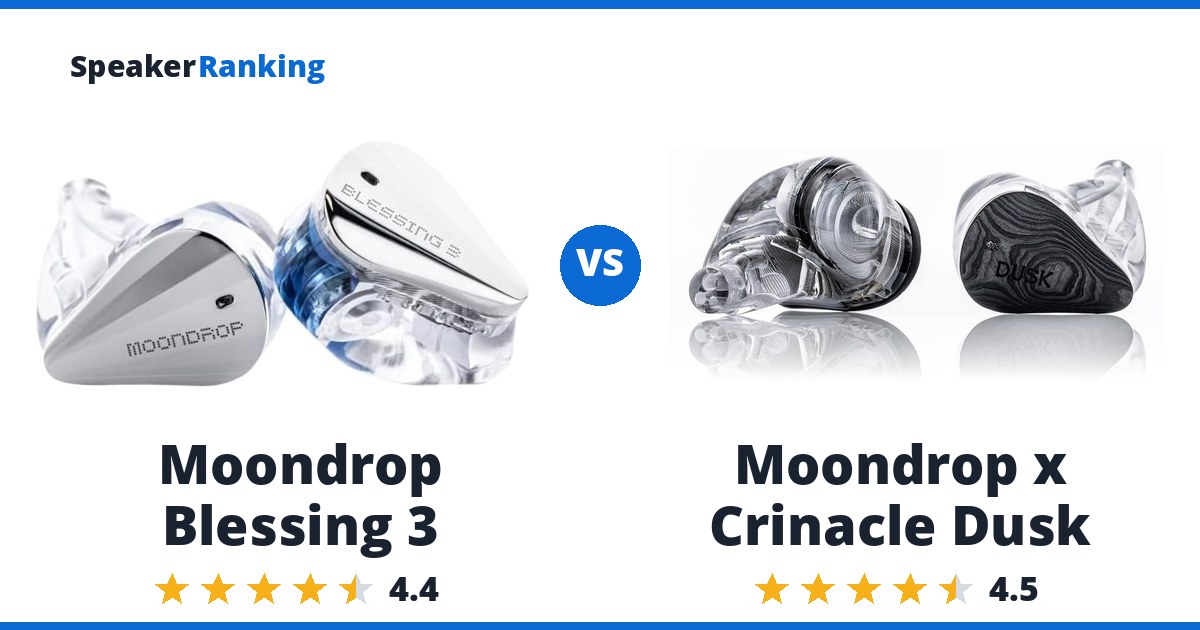 Moondrop Blessing 3 vs Moondrop x Crinacle Dusk