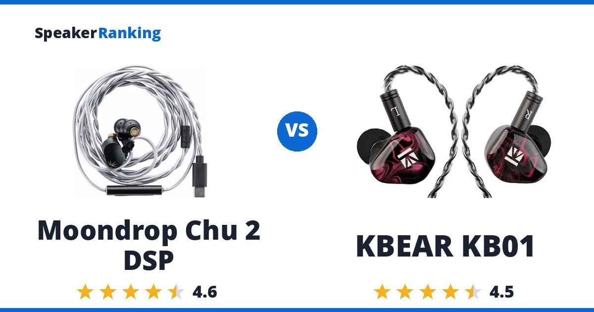 Moondrop Chu 2 DSP vs KBEAR KB01