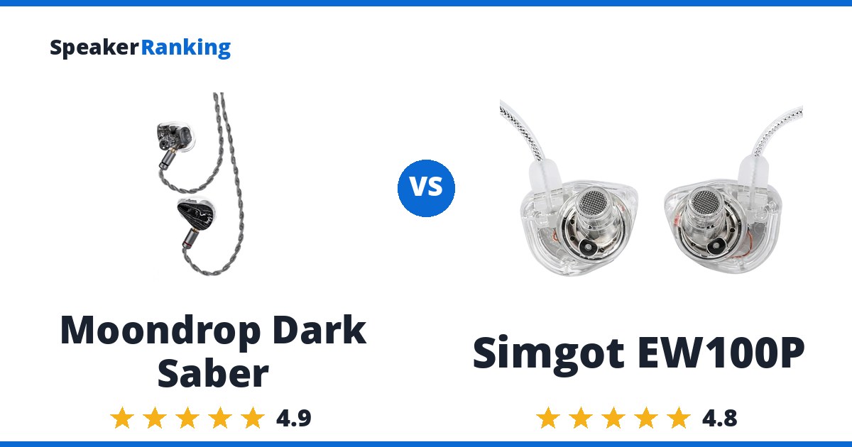 Moondrop Dark Saber vs Simgot EW100P