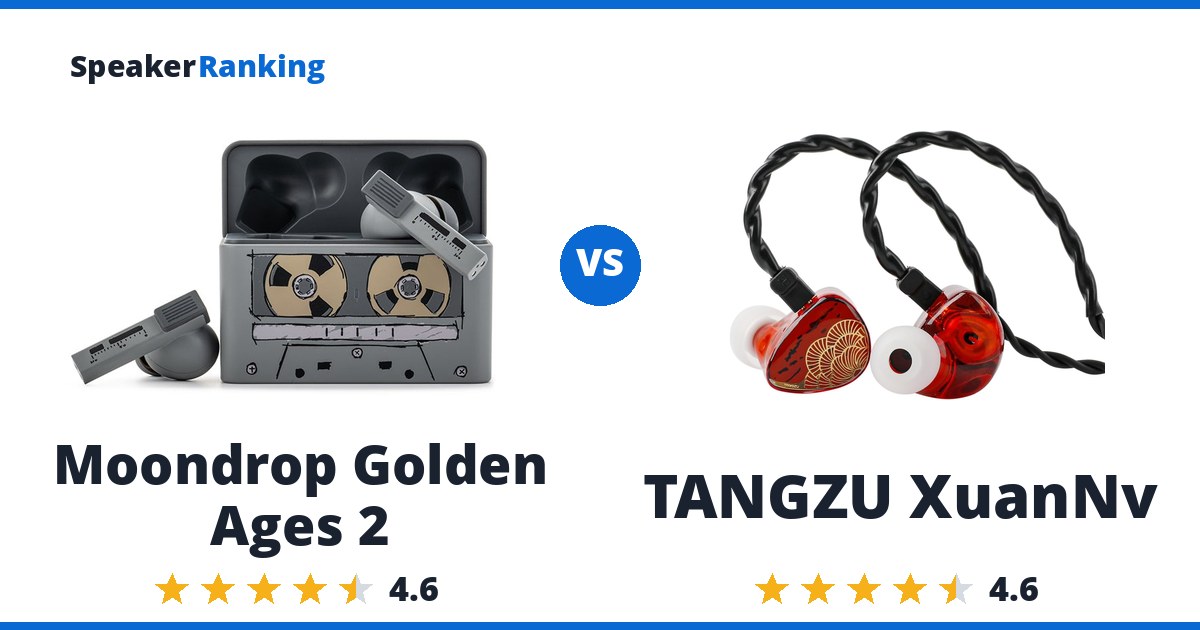Moondrop Golden Ages 2 vs TANGZU XuanNv