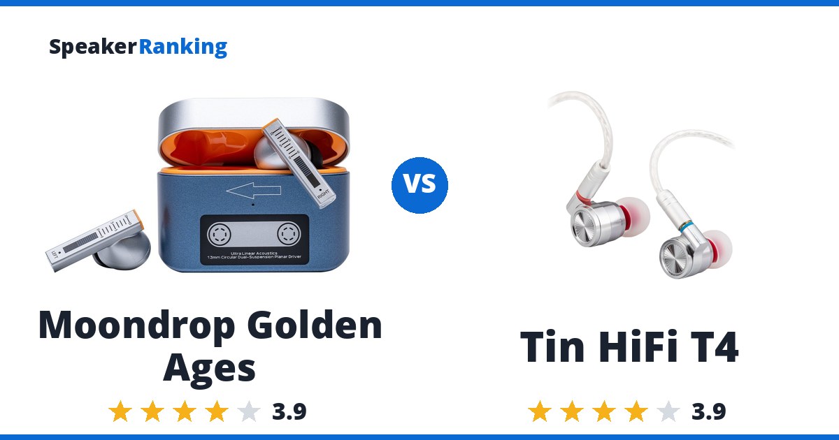 Moondrop Golden Ages vs Tin HiFi T4