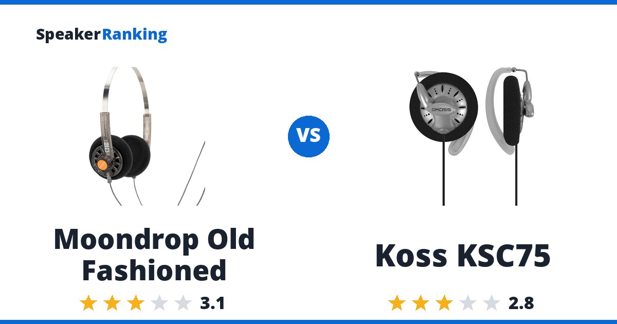 Moondrop Old Fashioned vs Koss KSC75