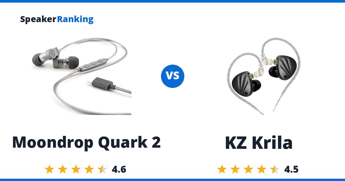 Moondrop Quark 2 vs KZ Krila