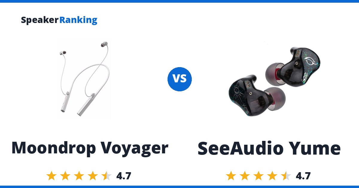 Moondrop Voyager vs SeeAudio Yume