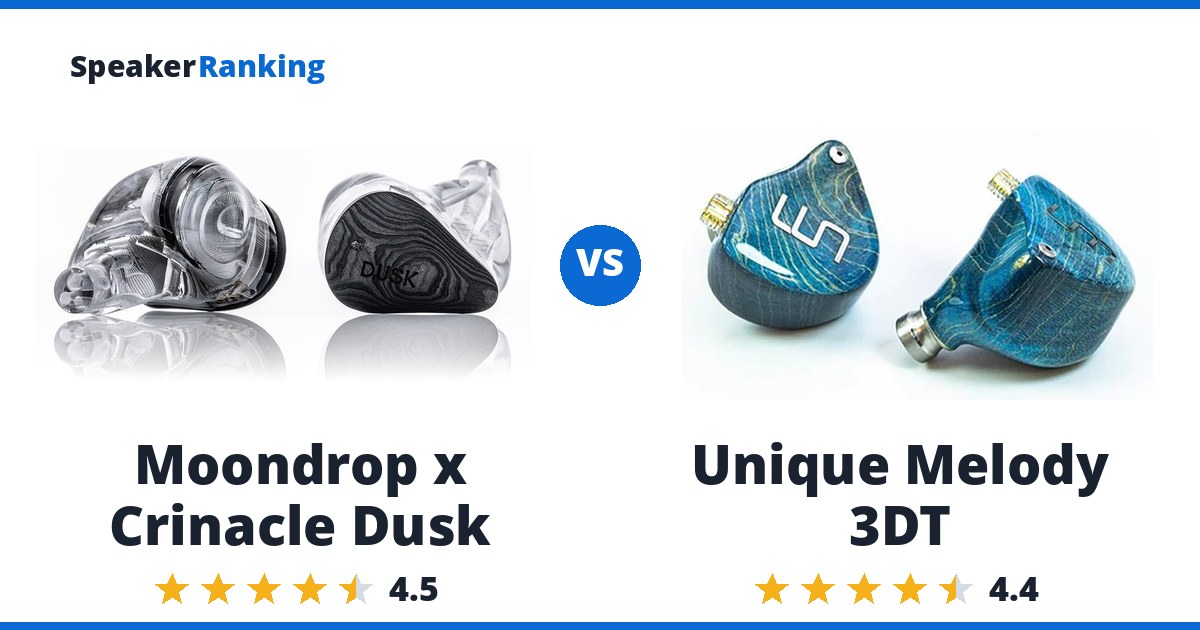 Moondrop x Crinacle Dusk vs Unique Melody 3DT
