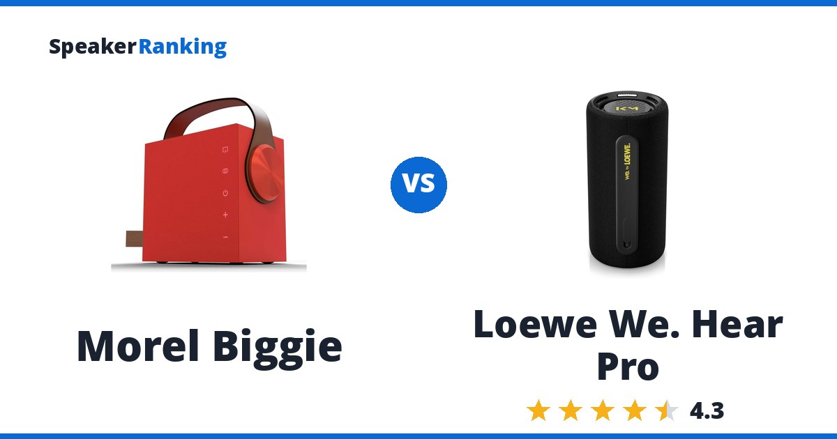 Morel Biggie vs Loewe We. Hear Pro