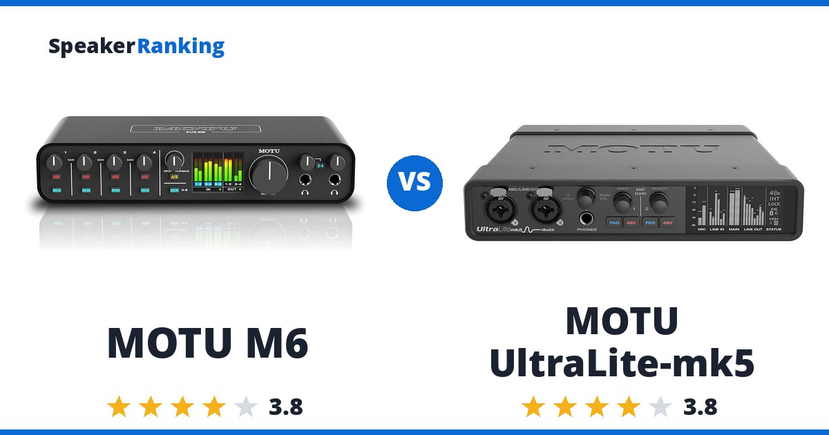 MOTU M6 vs MOTU UltraLite-mk5