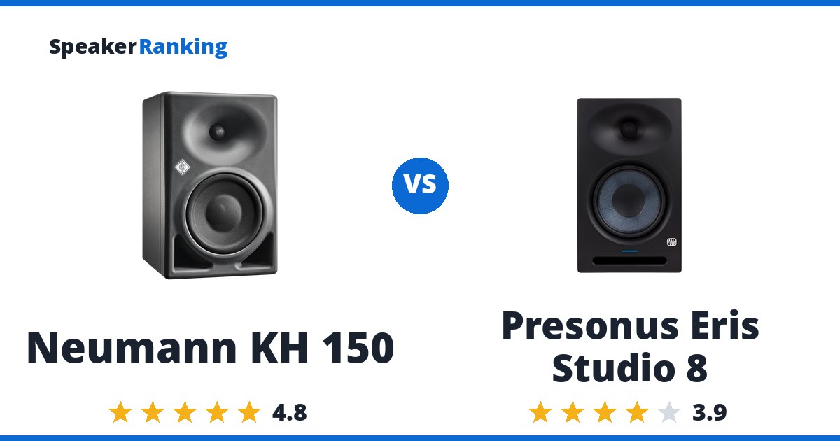 Neumann KH 150 vs Presonus Eris Studio 8