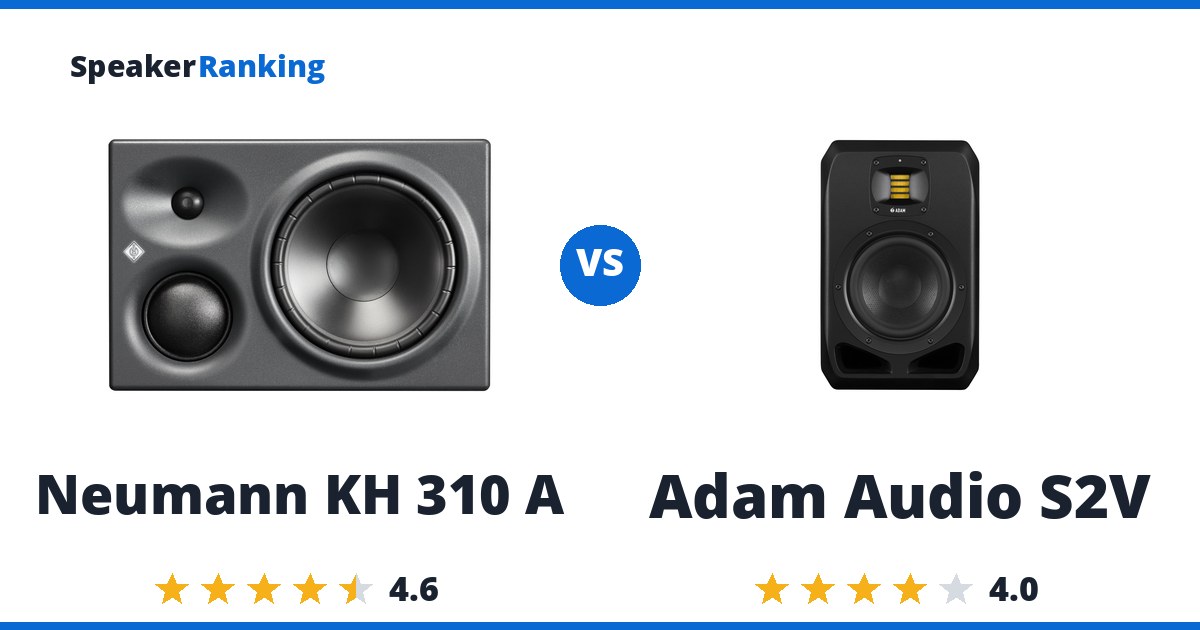 Neumann KH 310 A vs Adam Audio S2V