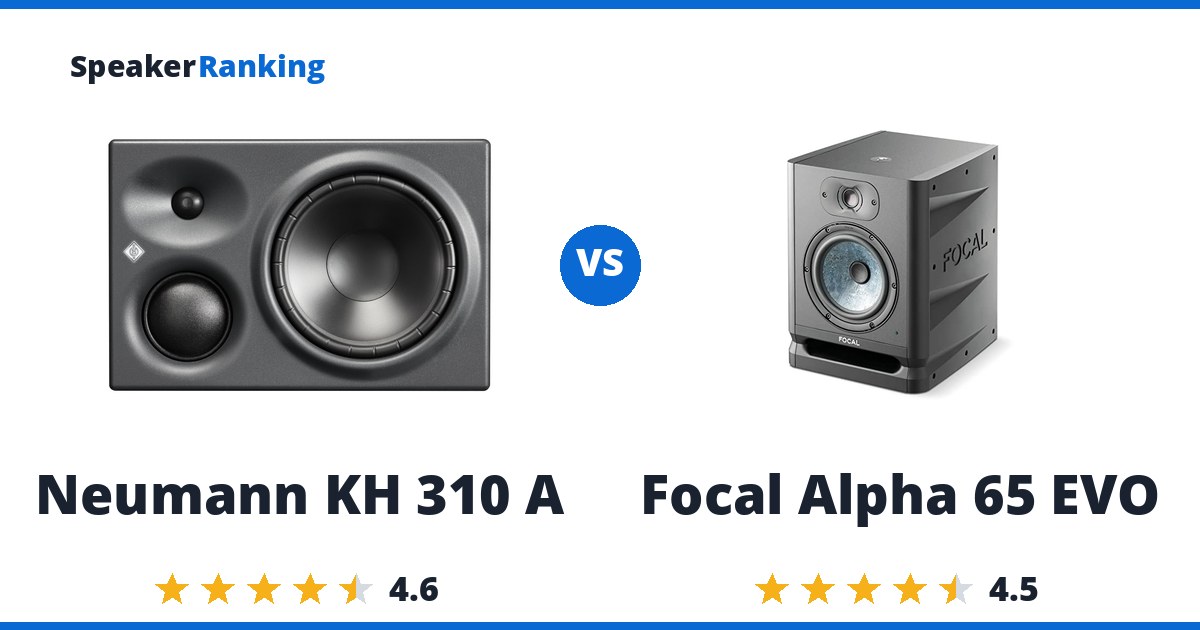 Neumann KH 310 A vs Focal Alpha 65 EVO