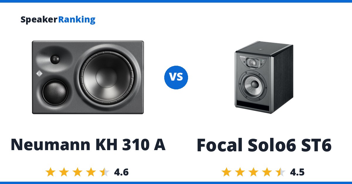 Neumann KH 310 A vs Focal Solo6 ST6